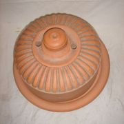 Terracotta butter for clod with salt crystals