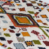 Handmade tribal berber carpet 194 x 133 cm