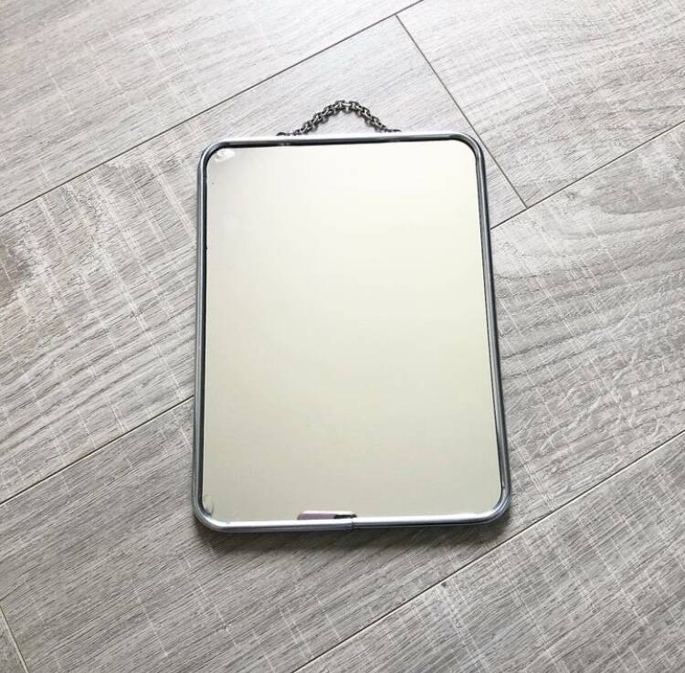 Lot de 2 miroirs de barbier vintage