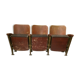 Suite de 3 anciens fauteuil de cinema