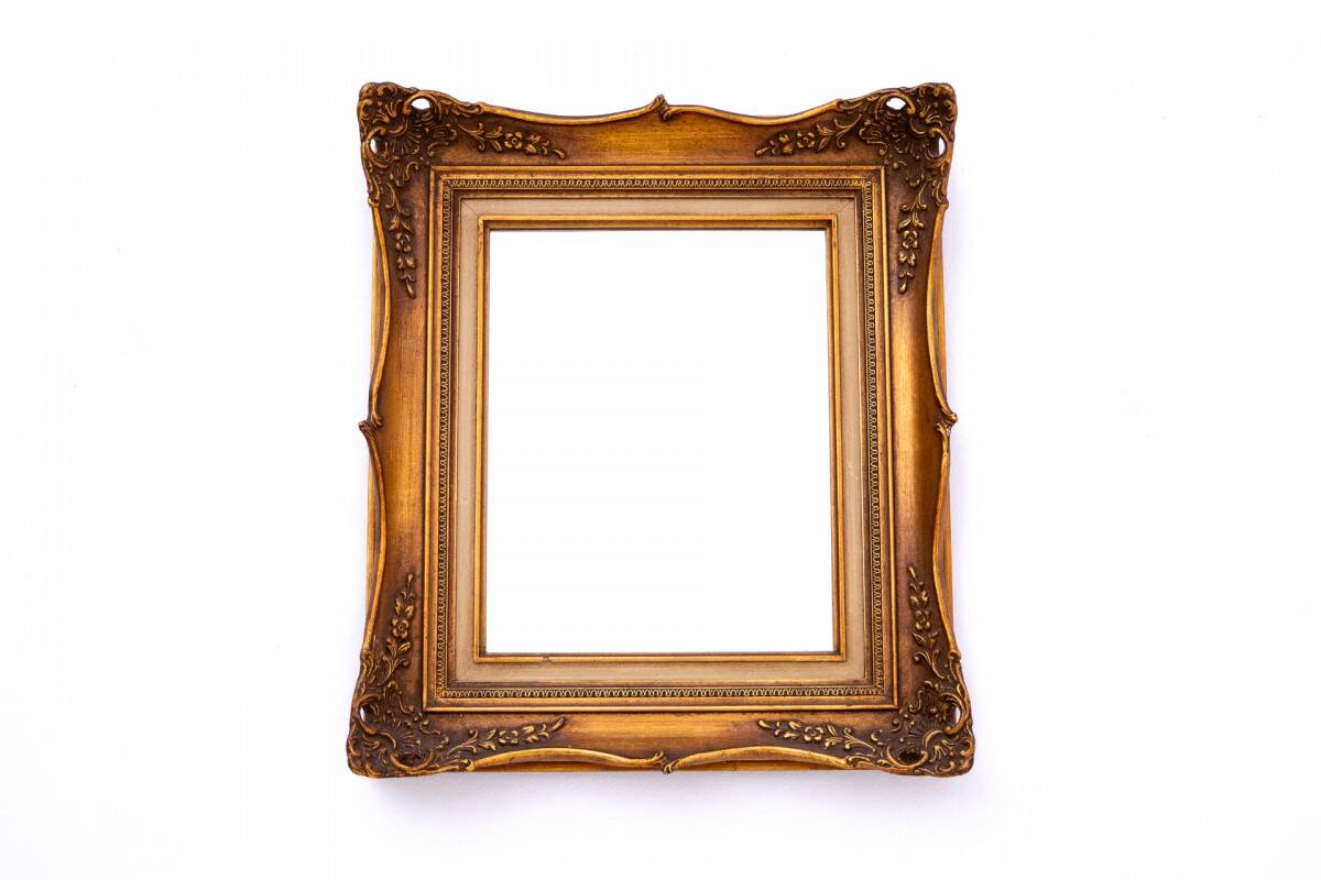 Mirror in gold frame, 1940s.