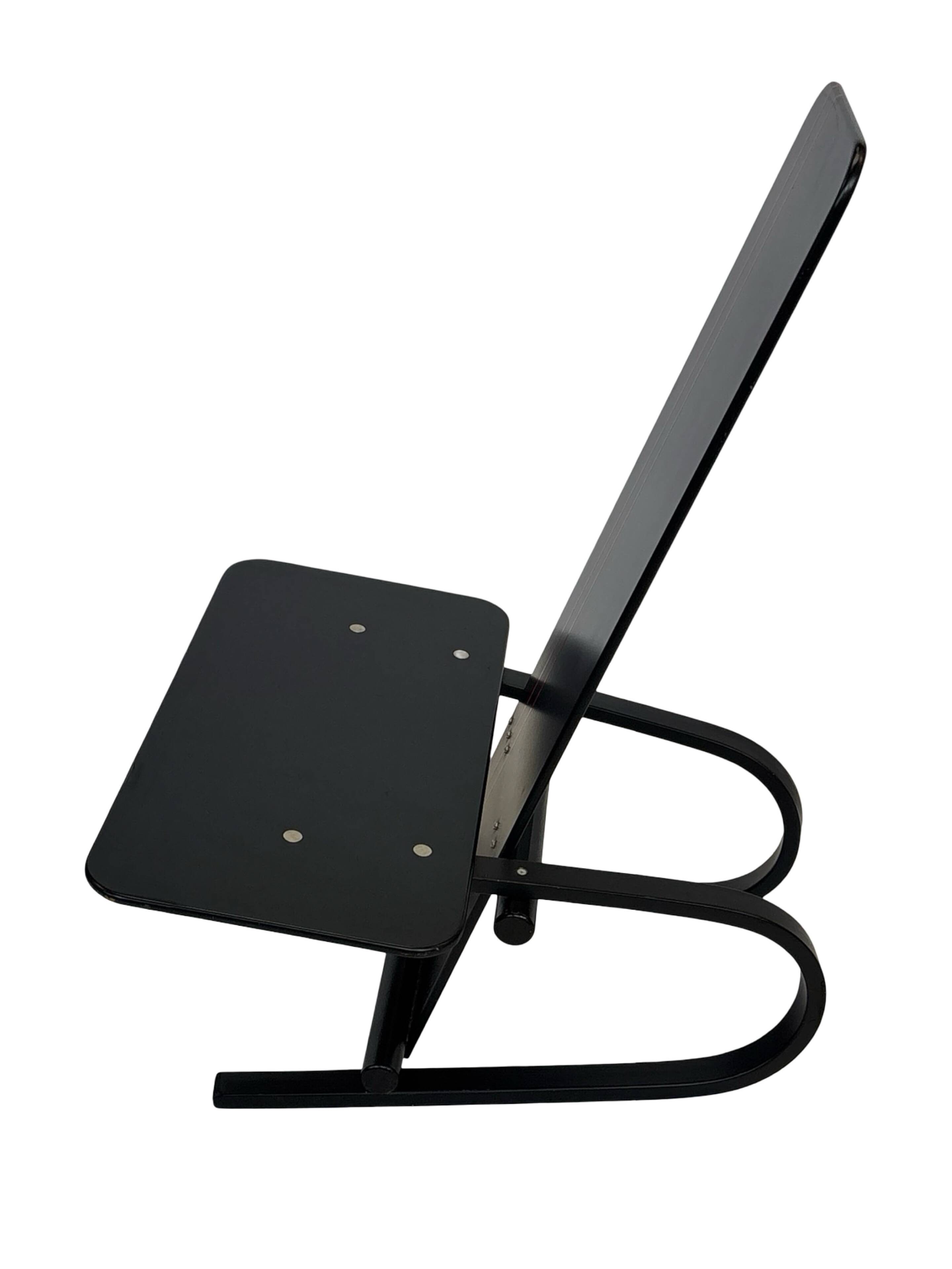 Vintage Danish postmodern Andreas Hansen plywood armchair