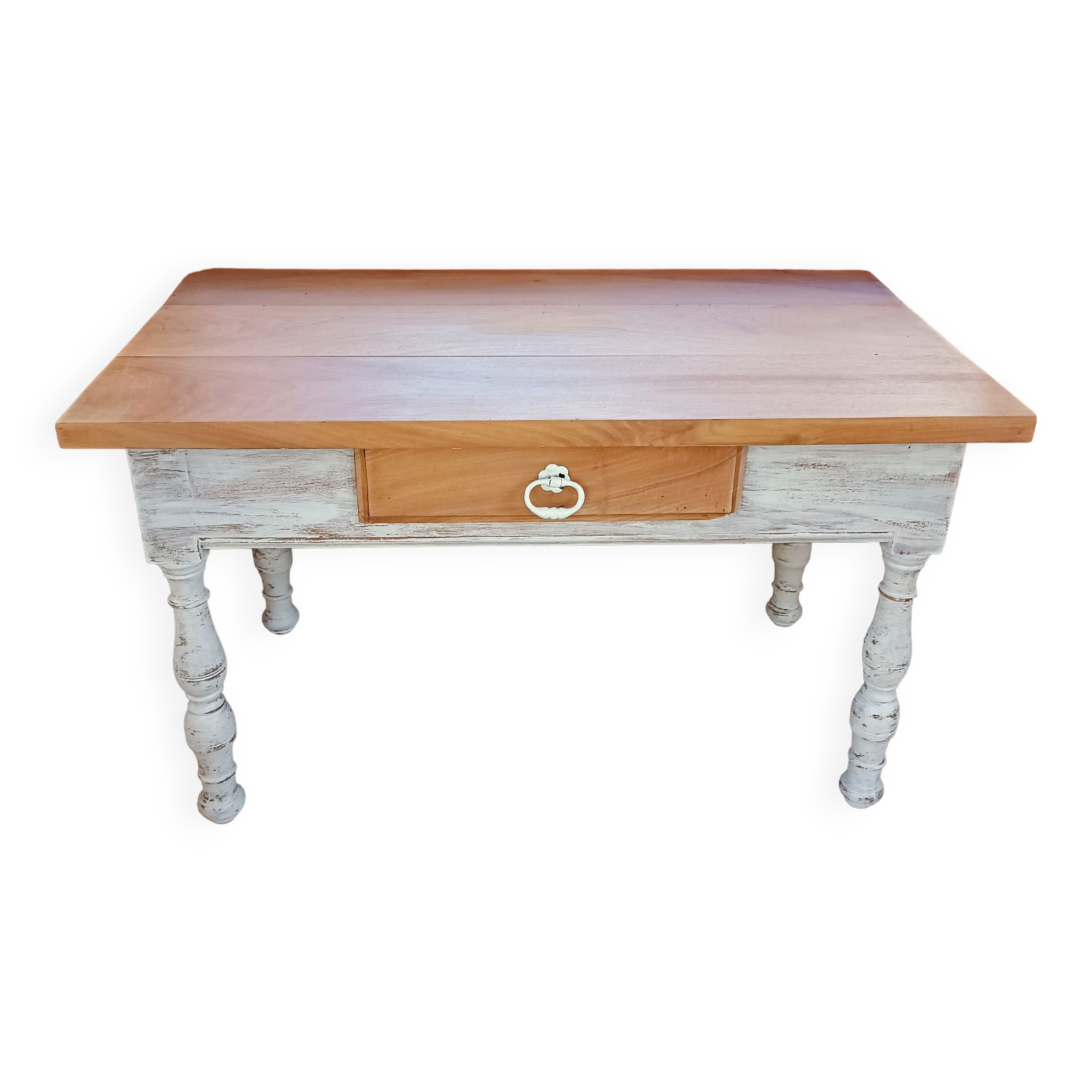 Renovated limed oak coffee table