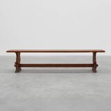 Rustic oak bench with nice patina, France ca. 1900