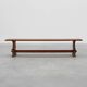 Rustic oak bench with nice patina, France ca. 1900