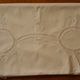 Nappe blanche brodée avec dentelle & jours