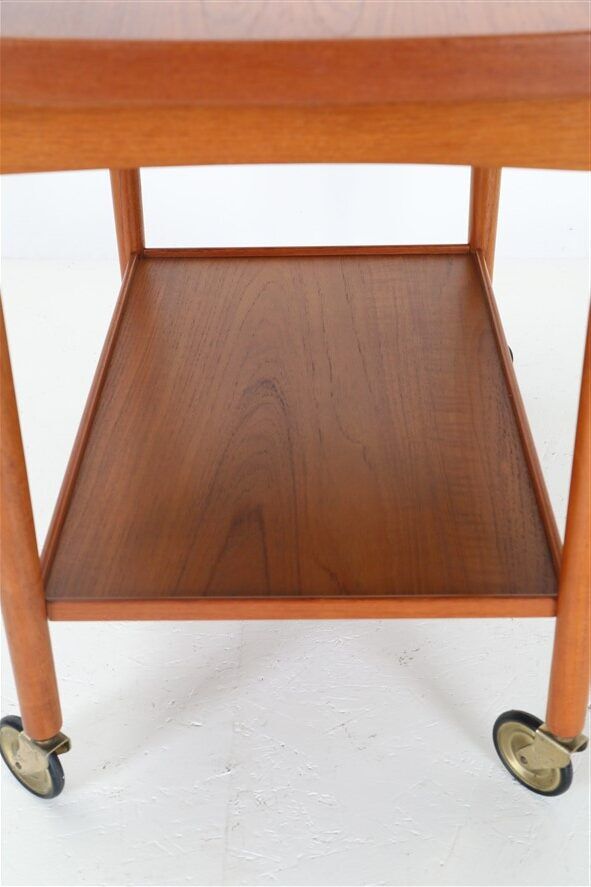 Mogens Hansen teak serving trolley with tray / Mid Century / Danish Modern Design / 1960s