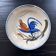 Plat ancien décor oiseau
