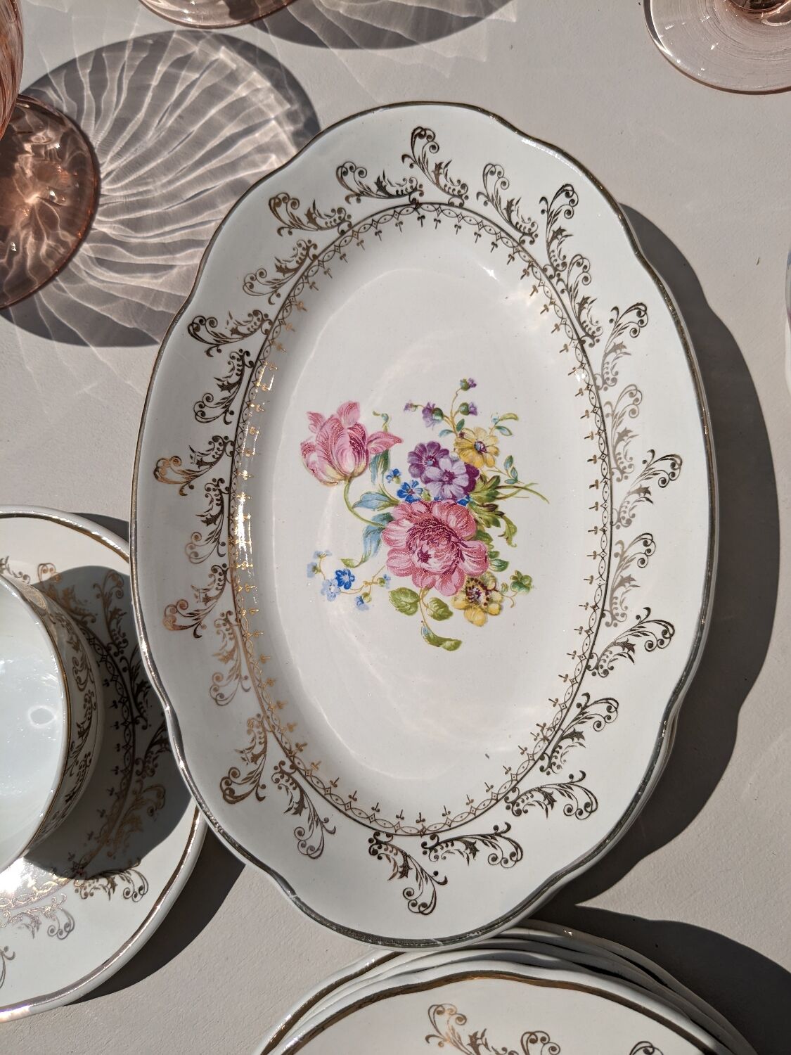 Coffee or tea service digoin sarreguemines