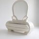 Vintage illuminated vanity table from Fonte del Mobile, 1970s