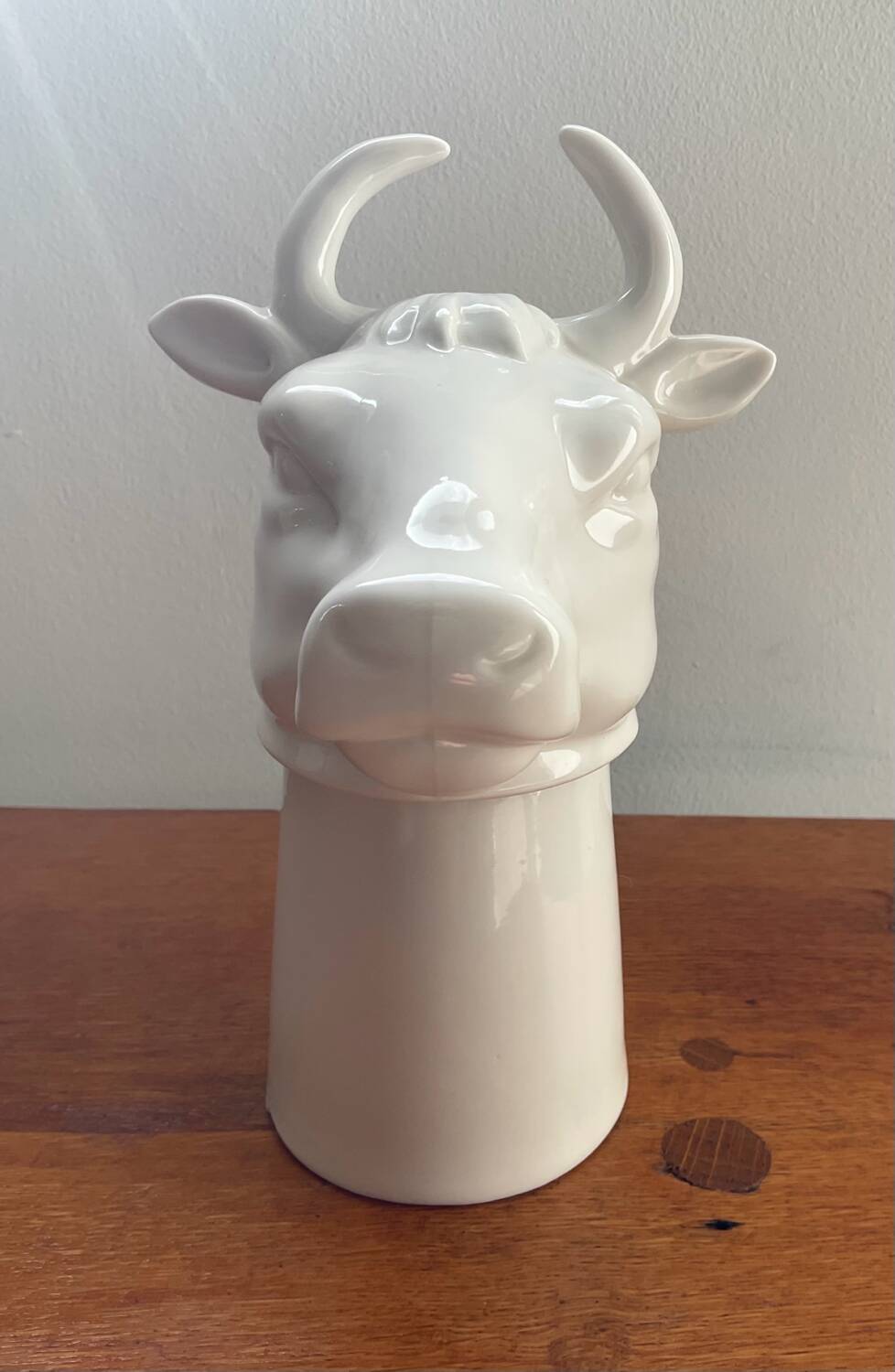 Glazed ceramic butter dish