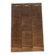 Triple filing cabinet with curtain in raw oak