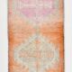 Tapis de couloir vintage rose et orange