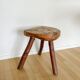 Tabouret de vacher en bois massif