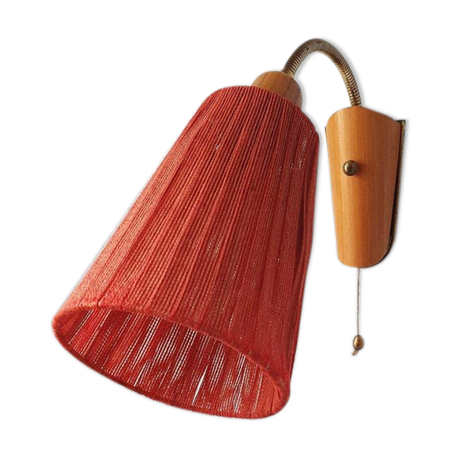 Apply vintage sisal rope Temde Leuchten 70s