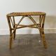 Vintage Italian bamboo square coffee table, 1960s.