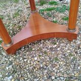 Empire style pedestal table with marble top