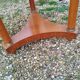 Empire style pedestal table with marble top