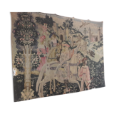 Wall tapestry art edition Rambouillet Departure for the hunting museum of medieval Cluny Middle Ages