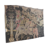 Wall tapestry art edition Rambouillet Departure for the hunting museum of medieval Cluny Middle Ages