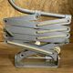 Beautiful accordion wall lamp 50,60', vintage lamp zigzag industrial design
