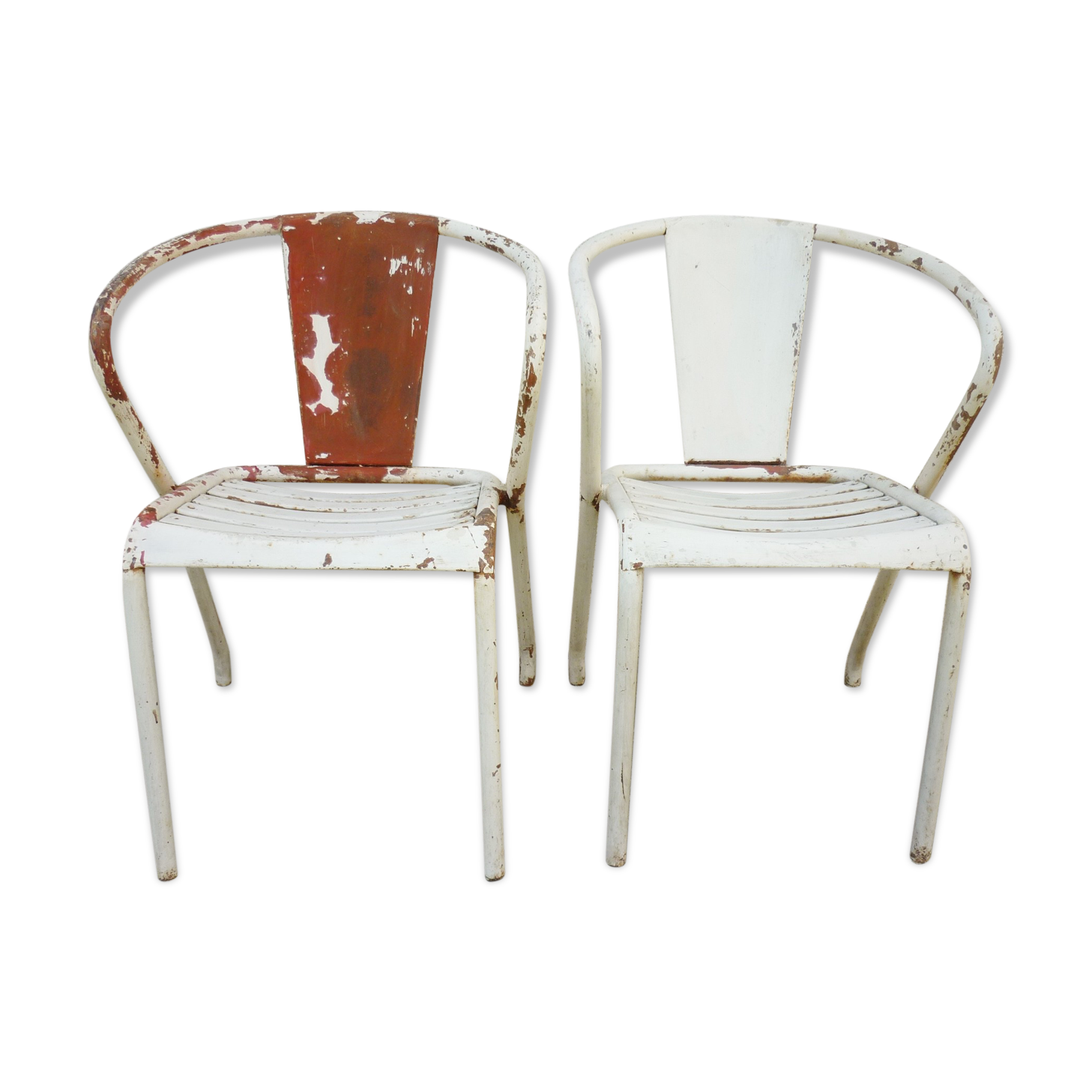 Pair of armchairs, chairs, 50s, Tolix FT5, Xavier Pauchard