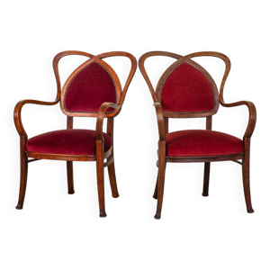 chaises d'appoint vintage - velours