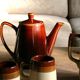 Vintage ceramic bistro teapot