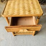Rattan nightstand