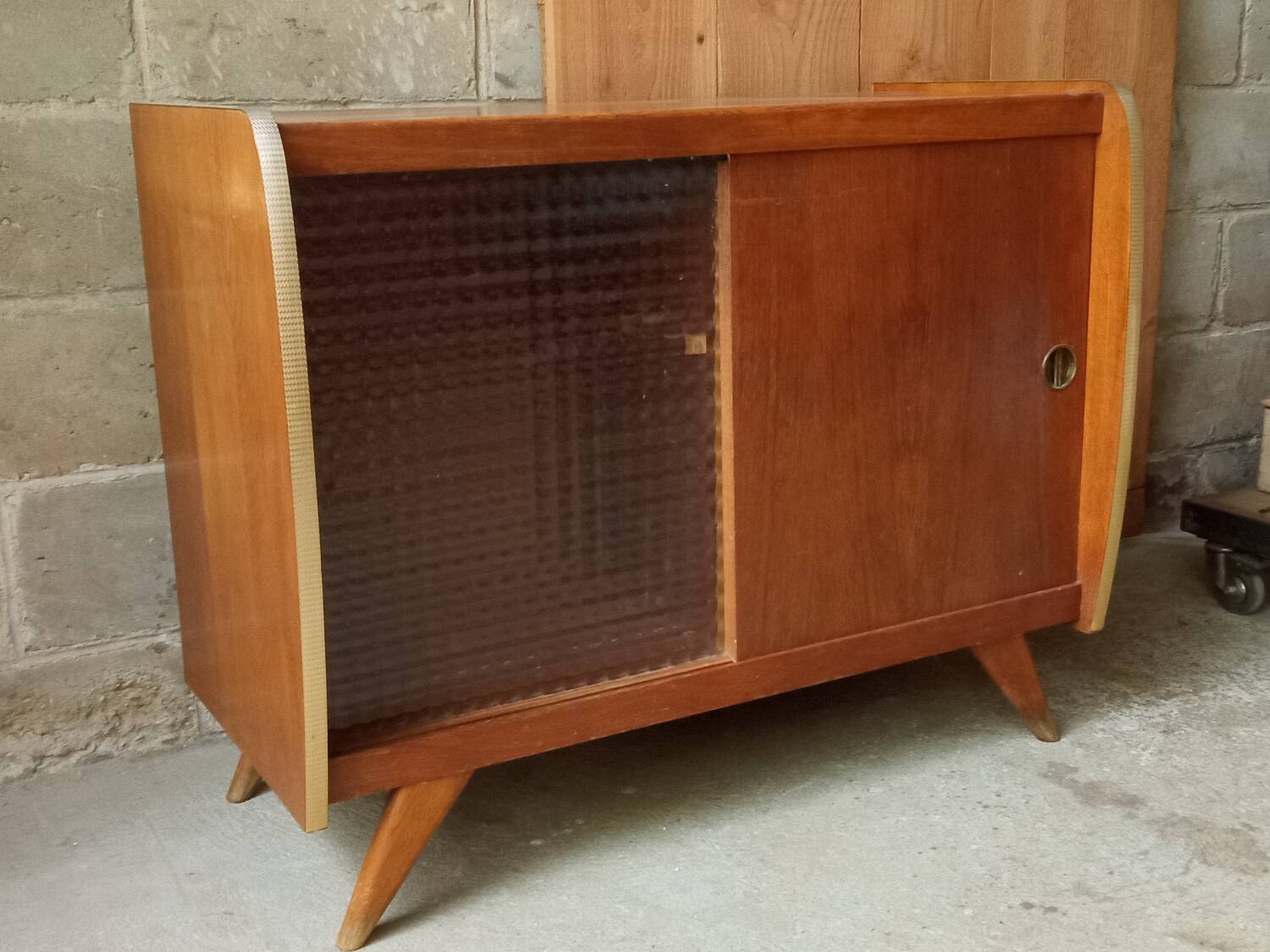 Vintage sideboard with compass feet