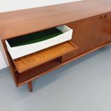 Vintage Scandinavian teak sideboard from the 60s by designer Edvard Valentinsen for Samcom