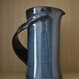 Artisanal blue pitcher
