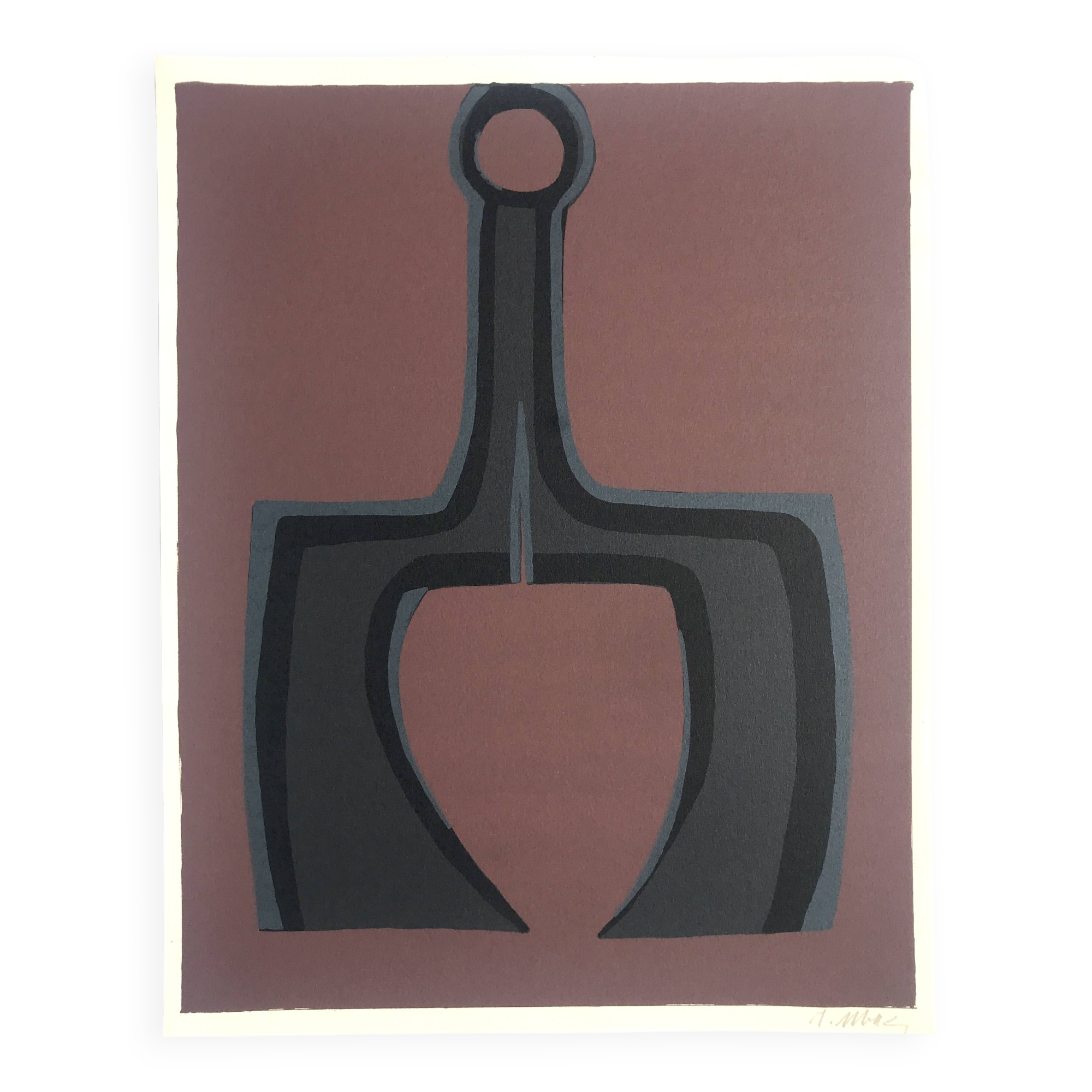 Raoul UBAC, The Earth I, 1978: Original lithograph signed in pencil.