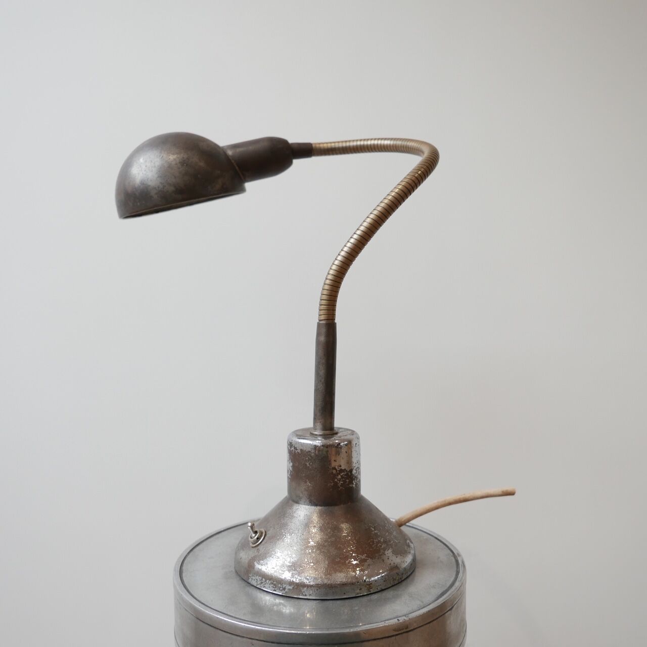 French industrial adjustable task lamp