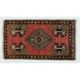 Handmade Accent Rug. Vintage Door Mat. Turkish Seat Cover. Entryway Mat. Kitchen Rug