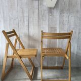 Pair of vintage folding chairs