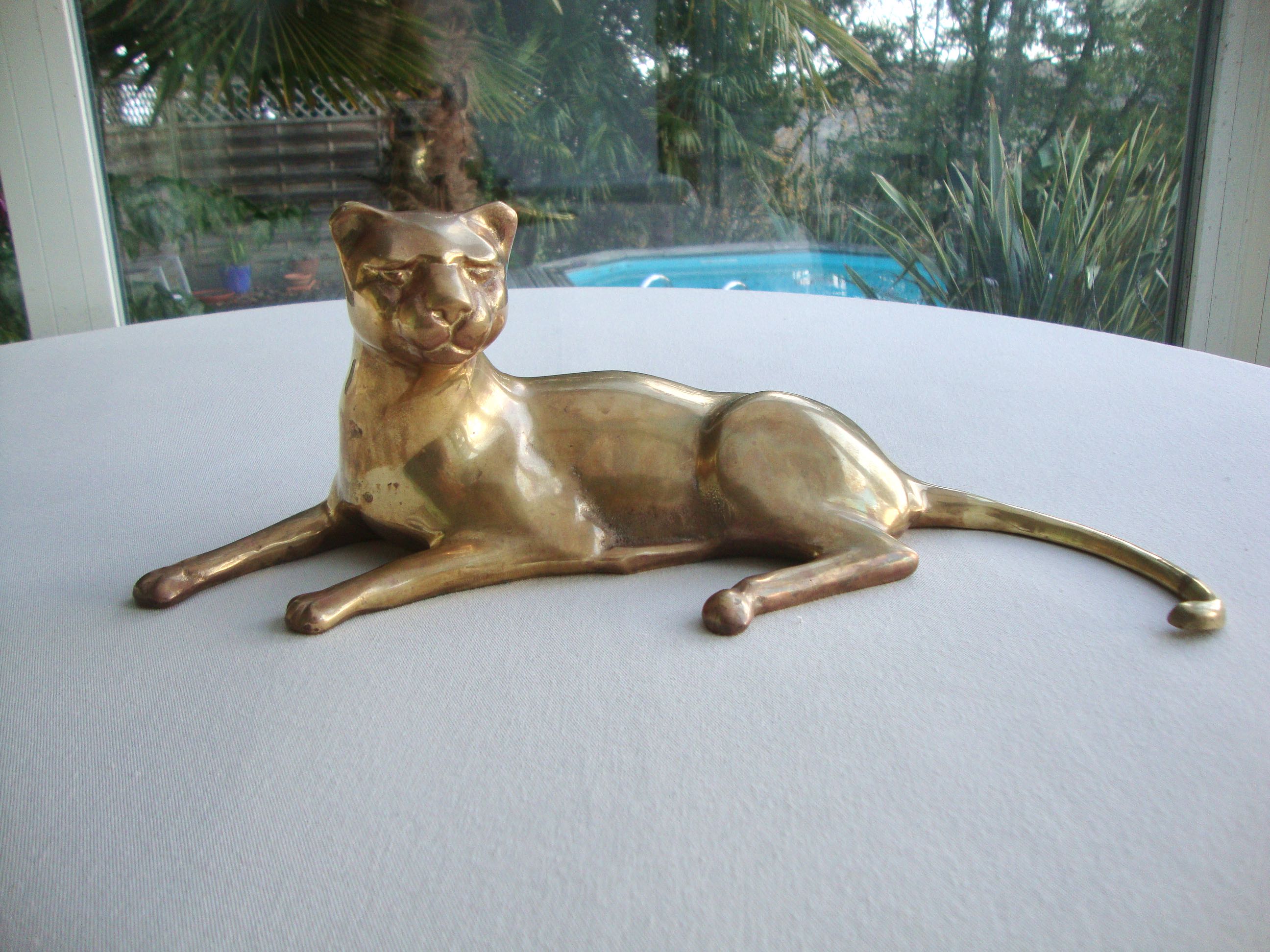 Brass lioness