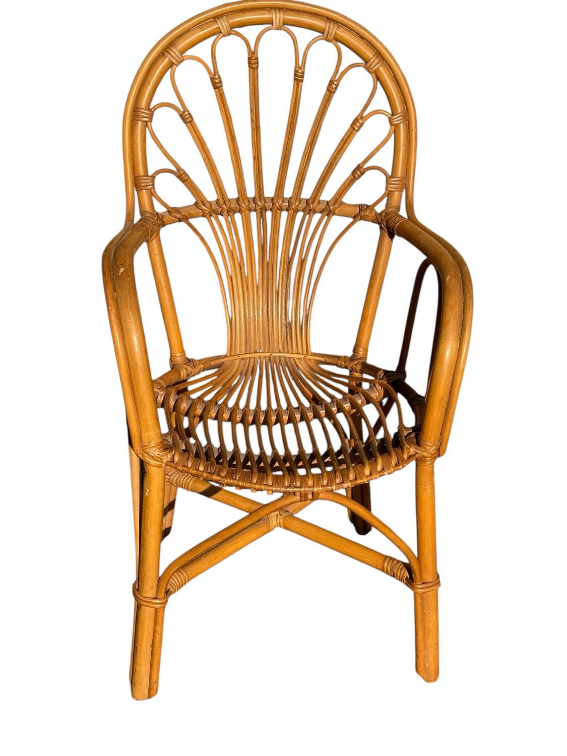 1980s Rattan Armchairs France