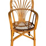 1980s Rattan Armchairs France