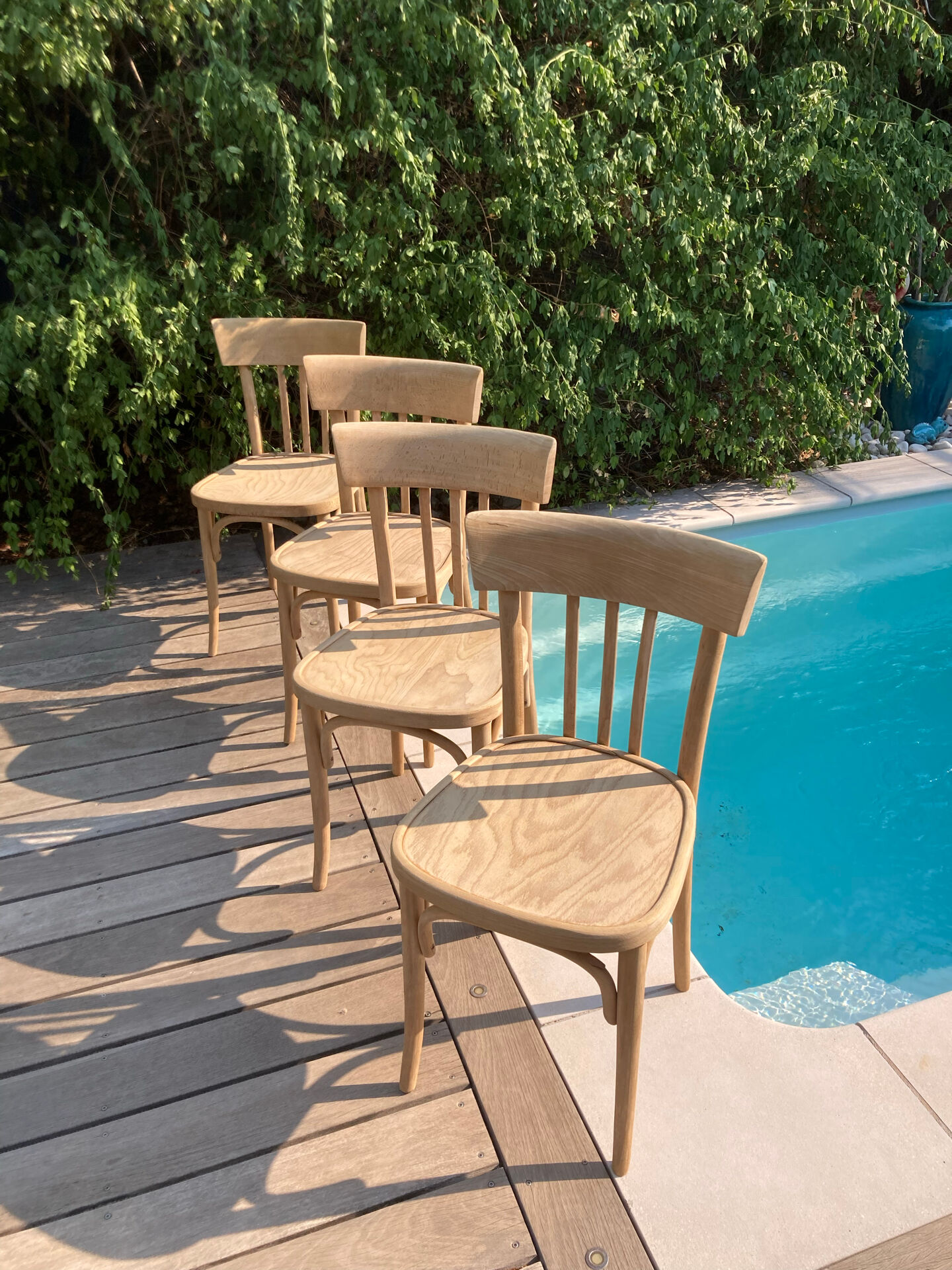 4 chaises bistrot restaurées