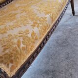 Louis XVI style sofa bench carved
