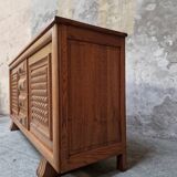 Buffet français brutaliste Art Déco