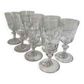 Verres à liqueur en cristal