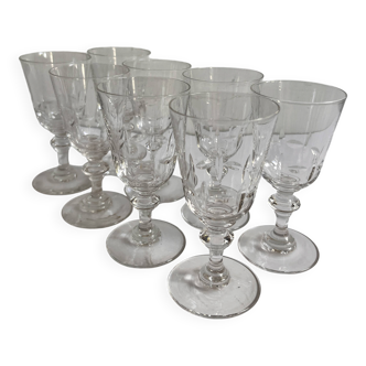 Crystal liqueur glasses