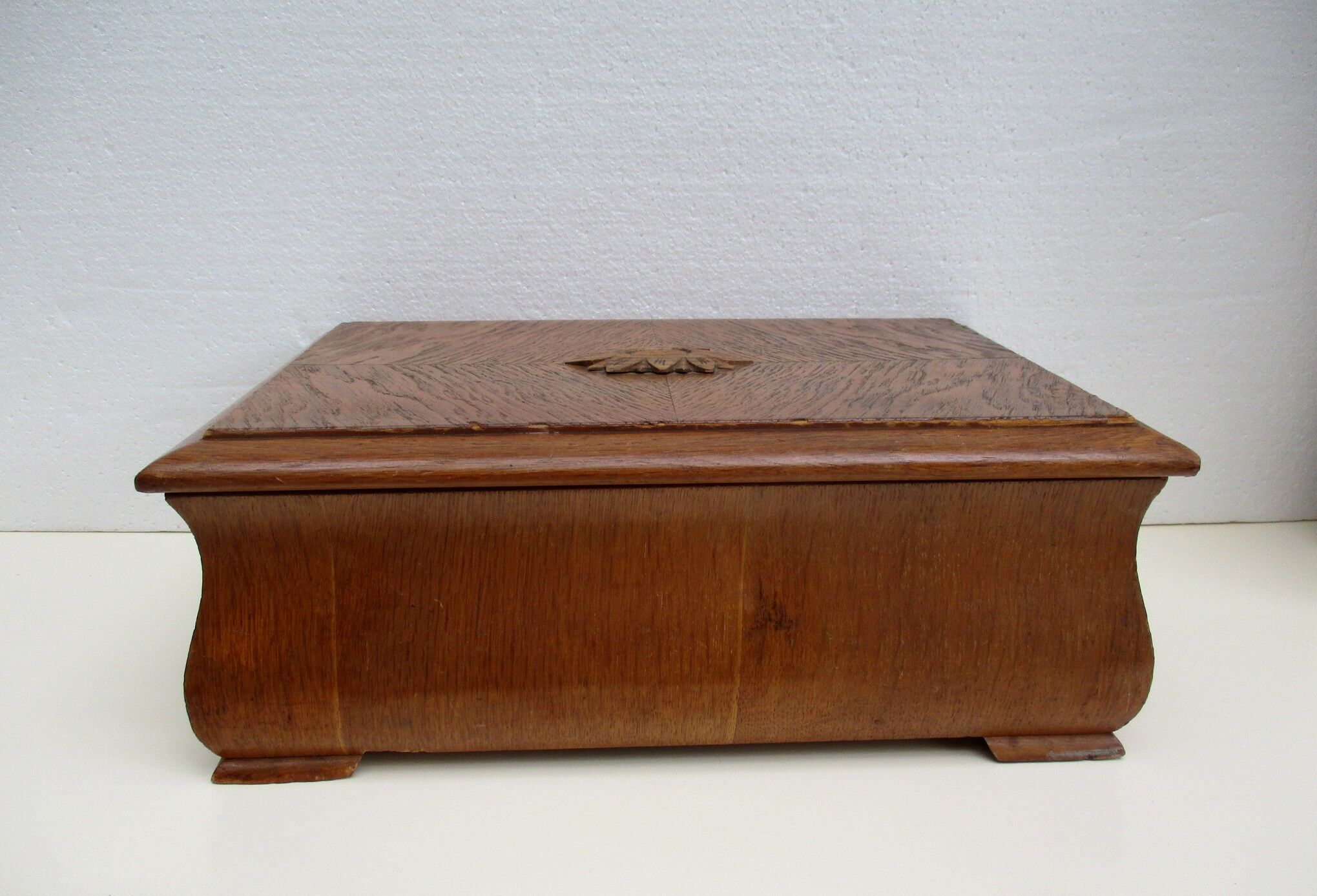 Old wooden storage box