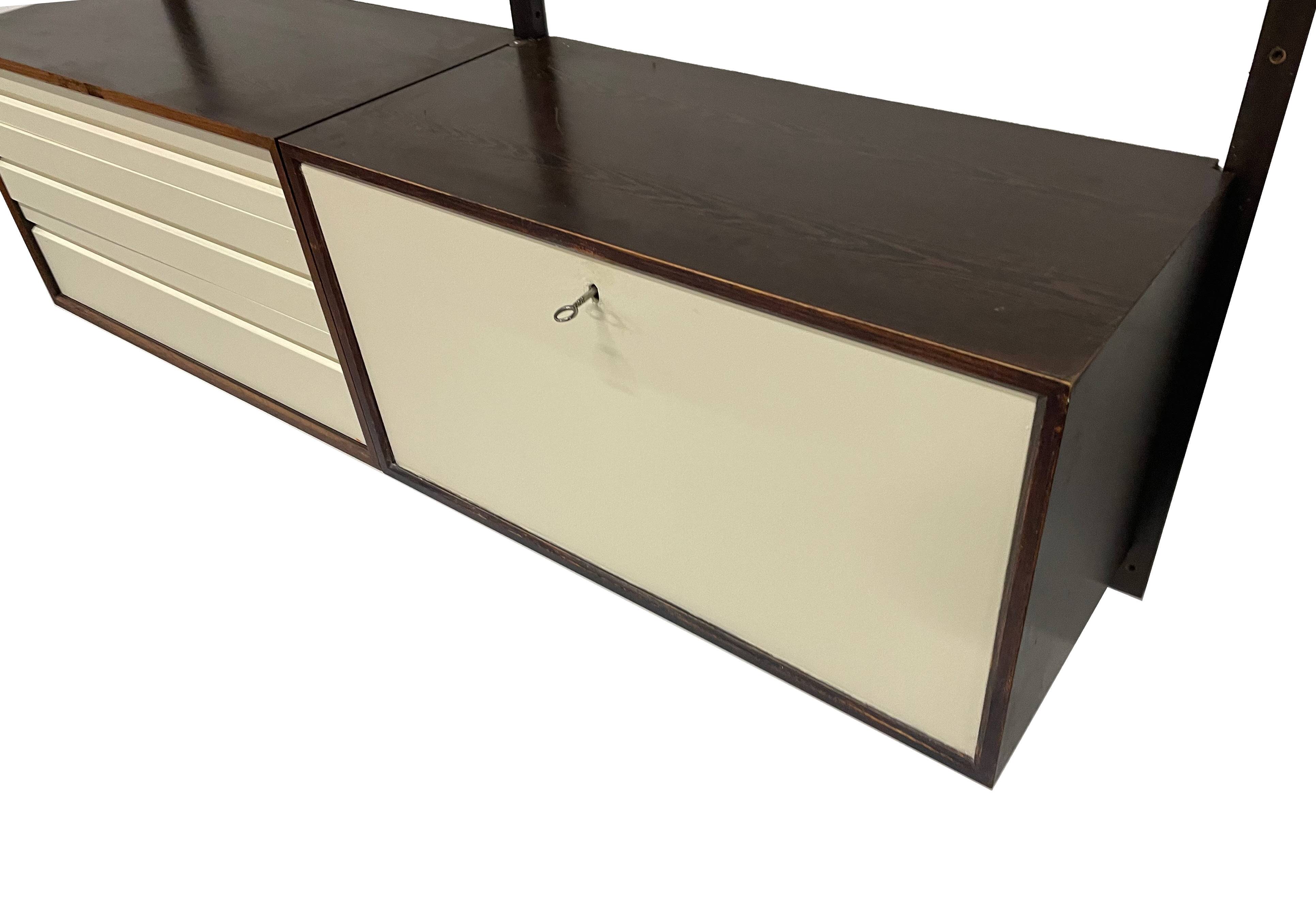 Vintage Poul Cadovius Royal System Wandsysteem Wenge