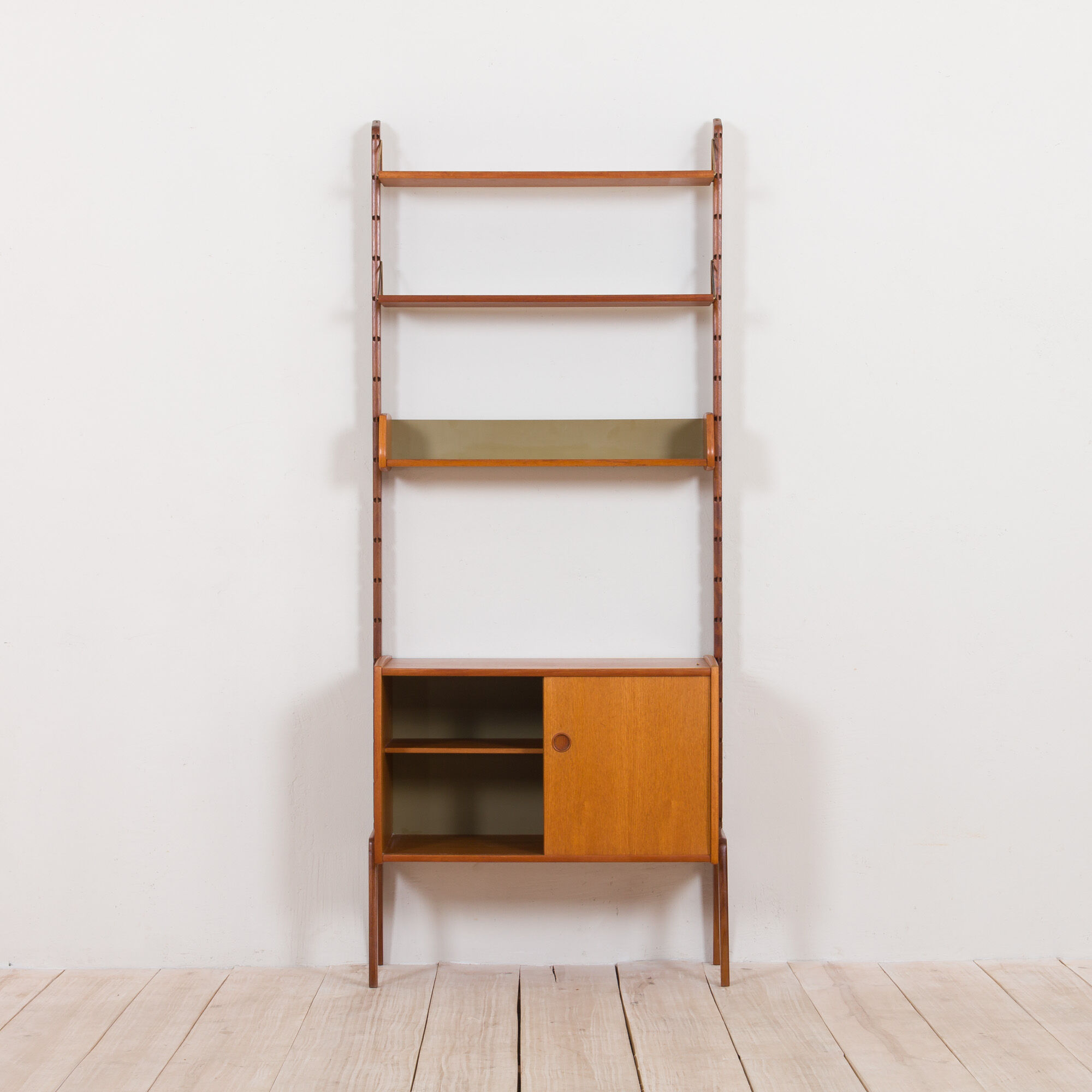 Norwegian free standing wall unit in teak by Torbjorn Afdal, 1960s