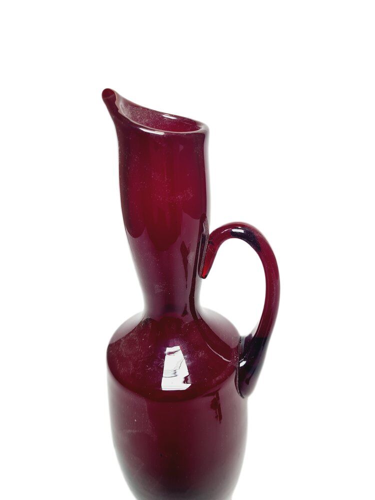Postmodern jug by Zbigniew Horbowy for Sudety Glassworks, Poland, 1970s