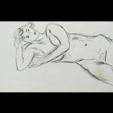 Étude de nu  lithographie