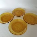 Flat plates Arcoroc Sierra amber